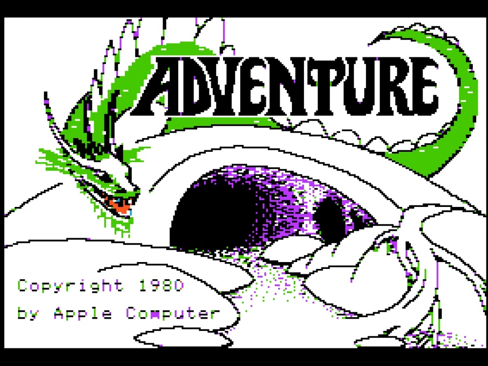 Title Screen of Adventure for Apple II